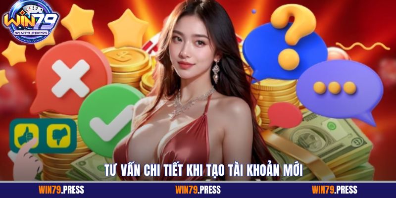 Tư vấn chi tiết khi tạo tài khoản mới
